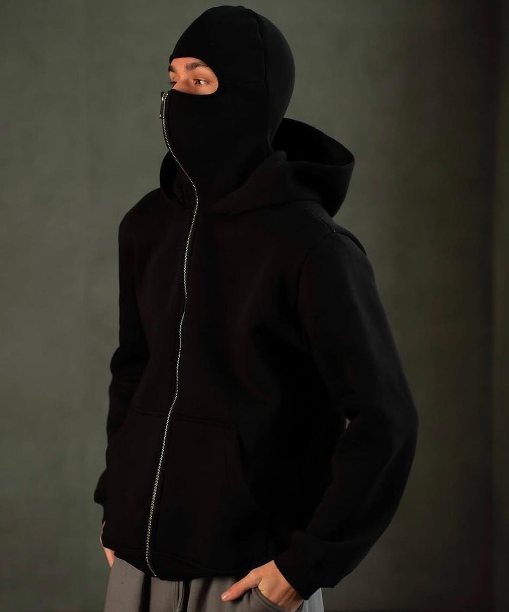 Balaclava Ninja Zipper Hoodie