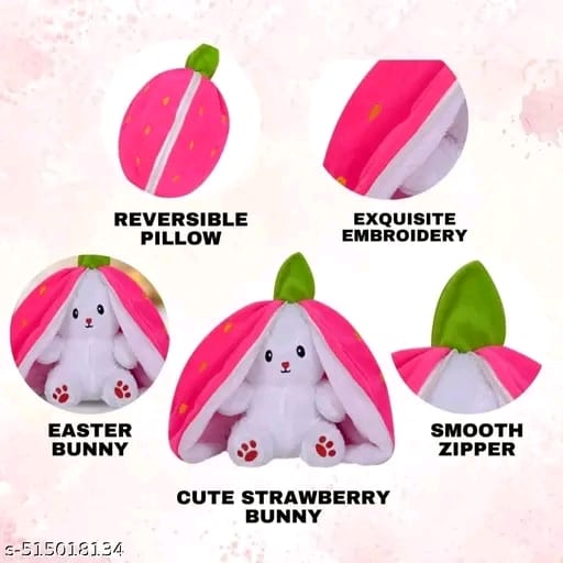 Pink Bunny Plush Toy - Cute & Versatile Stuffed doll with bunny