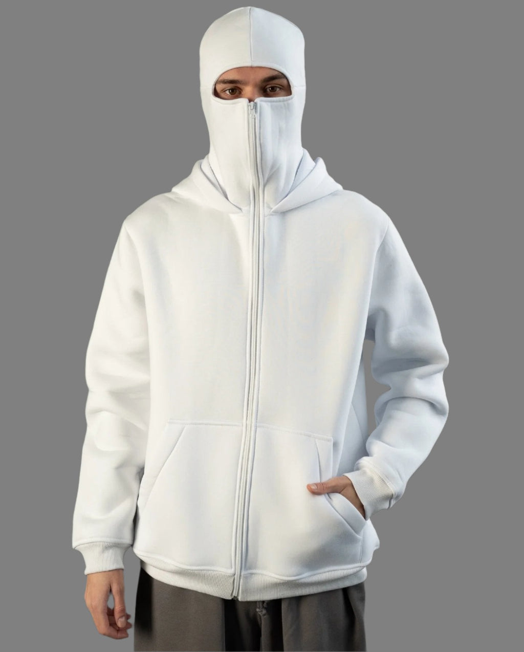 Balaclava Ninja Zipper Hoodie